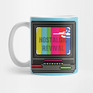 Nostalgic Revival 80's Television Pixel Art Mug